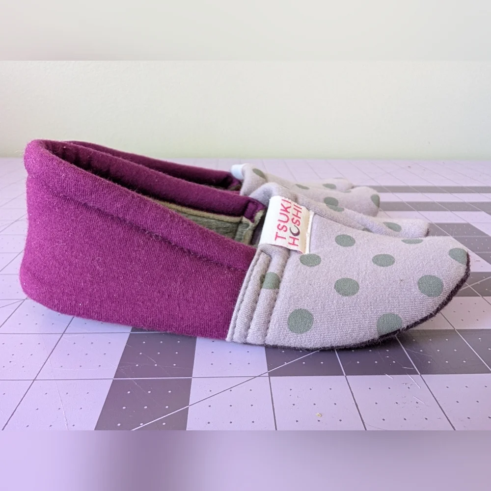Tsukihoshi Tabi-Tabi Kid's Split-Toe slippers size S (11.5) 7" purple girl's - Picture 4 of 6